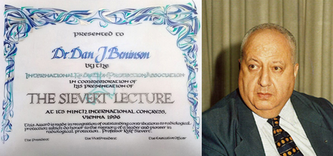 El Dr. Beninson fue el primer experto latinoamericano en recibir la máxima distinción mundial en protección radiológica